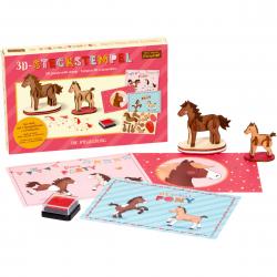 Die Spiegelburg 3d Puzzle With Post Cards Our Pony Farm - Puslespil