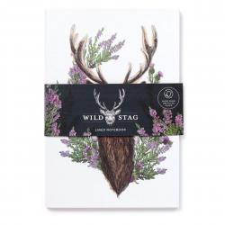 Puckator Wild Stag Recycled Paper A5 Notebook - Notesbog
