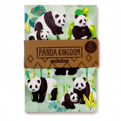 Puckator Panda Kingdom Recycled Paper A5 Notebook - Notesbog